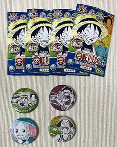 ONE PIECE ワンピース コレクション 缶バッジ プチ 子供時代 第2弾 ルフィ サボ エース カタクリ ウソップ ビビ 4個セット JUMP SHOP