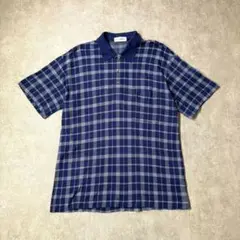 90s Yves Saint Laurent check polo shirt