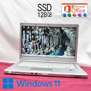 ★超美品 高性能6世代i5！SSD128GB★CF-LX5 Core i5-6300U Webカメラ TypeC 高解像度 Win11 MS Office 中古品 ノートパソコン★P83147