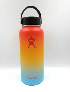 ◇ HydroFlask ハイドロフラスク タンブラー 水筒 946ml 32oz ハワイ限定？ グラデーション 大容量 保冷 オレンジ ブルー レッド 中古品