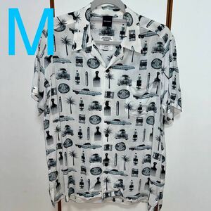 超レア applebum Cali Aloha Shirt アップルバム アロハ カリフォルニア カリ シャツ M サイズ レーヨン100% 柄シャツ ワコマリア