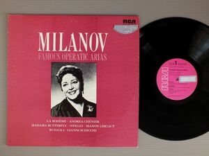 ●米LP MILANOV/FAMOUS OPERATIC ARIAS●