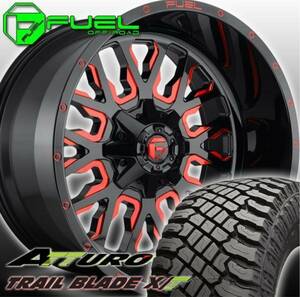 FUEL D612 Stroke サーフ プラド タコマ 150プラド 20インチタイヤホイールセット ATTURO TRAIL BLADE XT 275/55R20