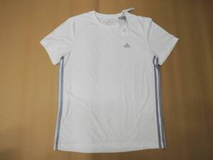 H-006-5【未使用】 adidas アディダス ロゴ 半袖 XL Tシャツ ホワイト レディース 品番HM8318