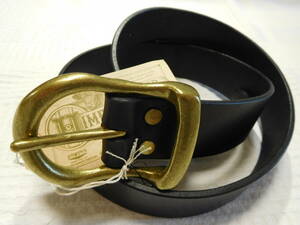 新品 13200円★BIG JOHN ビッグジョン OIL LEATHER BELT 姫路レザー本革ベルト（黒）VBL T05-BK★サイズ3（L）36inc相当