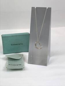 ☆USA製TIFFANY＆Co.ヴィンテージ　ティファニー　オープンハートスターリングシルバー製ネックレス　♯204555-13