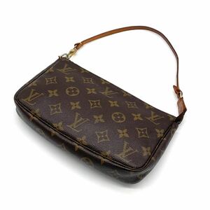 1円 LOUIS VUITTON ルイヴィトン モノグラム ポシェットアクセソワール アクセサリーポーチ ハンドバッグ M51980 VI1011