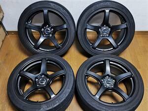 売り切り WORK EMOTION T5R 18インチ 9.5J +38 114.3 4本 CZ4A ランエボ10 GRB GVB インプレッサ WRX STI VAB WRX STI等