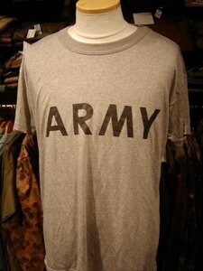 USタイプ　 ARMY Tシャツ　S　グレー　040134