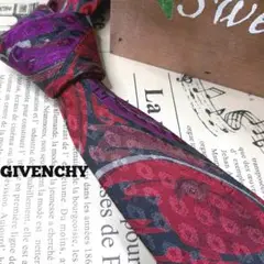 【GIVENCHY】 ネクタイ 総柄 高級 ビジネス 上質 上品 シルク100%