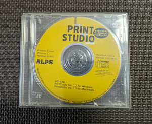 ALPS製 MDプリンタ用 収録ソフトPrint Studio Windows用v3.0 Mac用v3.3