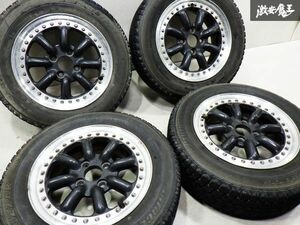 BR ブラックレーシング 14インチ 6J +38 4穴 PCD100 ホイール BRIDGESTONE ブリヂストン BLIZZAK MZ-03 175/65R14 82Q スタッドレスタイヤ