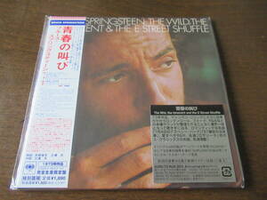 日本盤、紙ジャケ、帯付、良品■ブルース・スプリングスティーン【青春の叫び】BRUCE　SPRINGSTEEEN■１９７３年作品。