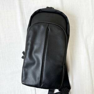 ■1円〜 ■SAMSONITE サムソナイト モダニクル レザーコンビ ボディバッグ ショルダー 斜めがけ 普段使い お洒落 軽量 旅行 ブラック 黒