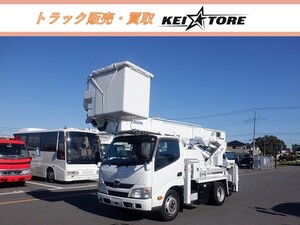 H25　日野　デュトロ　高所作業車　アイチ　SH15B　低騒音サブエンジン付き　電工仕様　TKG-XZU600X　B-14