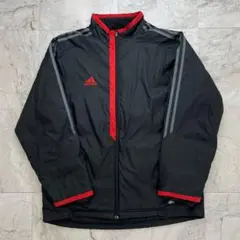 希少　adidas アディダス　メンズ　Ｌ　中綿ジャケット　ブラック　レッド