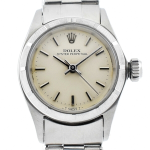 ロレックス ROLEX 6623 ヴィンテージ オイスターパーペチュアル エンジンターンドベゼル Cal.1161 自動巻き レディース 良品 R#135188