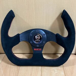 訳あり ステアリングホイール ハンドル D型 SPARCO steeringwheel φ320 スエード JDM DRIFT HONDA ミッドシップ オープンカー カスタム