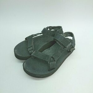 ◇ Teva テバ オープントゥ マジックテープ　夏 アウトドア シンプル サンダル 表記なし ブラック レディース E