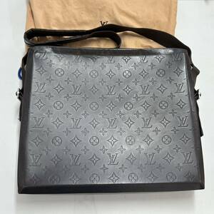 【1円出品】LOUIS VUITTON ルイヴィトン グラセ スティーブ M46530 シリアルBA0091ショルダーバッグ レザー ダークブラウン系