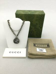 GUCCI　グッチ　アラベスク　インターロッキング　ネックレス　シルバー　アクセサリー　925【C417522】