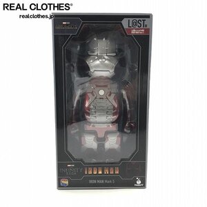 【未開封】Happyくじ MARVEL Infinity SAGA IRON MAN L@ST賞 BE@RBRICK ベアブリック 400% アイアンマン マーク5 /060