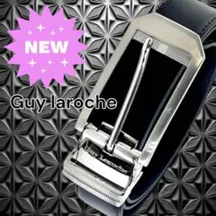 【B級品】 新品未使用 Guy laroche ベルト レザー ブラック 黒