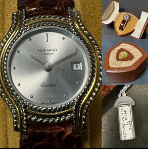 ☆ MOUAWAD boutique モウワード ブティック☆腕時計☆2針 クォーツ quartz Swiss☆ケース付き☆未使用品☆