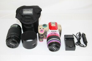 099 k2476 訳あり PENTAX ペンタックス K-r BONNIE PINK ボニーピンクモデル 限定100台 55-300mm付き 現状品