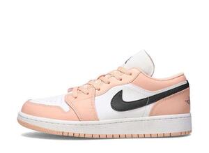 NIKE GS AIR JORDAN 1 LOW "LIGHT ARCTIC PINK" 23.5cm 553560-800