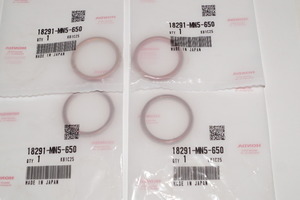 ホンダ純正部品 18291-MN5-650 マフラーガスケット 32x40 4個セット Muffler gasket Genuine parts 送料込 4X-5018 XL250R CB90 JADE250 レ