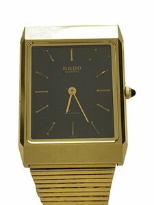 RADO◆クォーツ腕時計/アナログ/ステンレス/BLK/GLD/121.9513.9