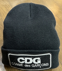 ＊シーディージー CDG Comme des Garons 刺繍 ロゴ ワッペン ニット帽 　　　　　 BJBC.G