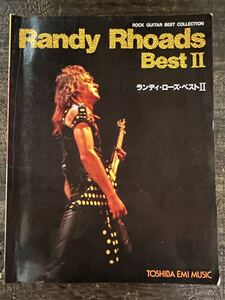 [SC]Randy Rhoads Best Ⅱ ランディ・ローズ・ベストⅡ 楽譜 TOSHIBA EMI MUSIC Rittor Music