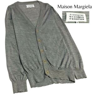 Maison Martin Margiela マルタンマルジェラ イタリア製 カーディガン 薄手 14 Vネック スタッフインターナショナルタグ Wool Cardigan