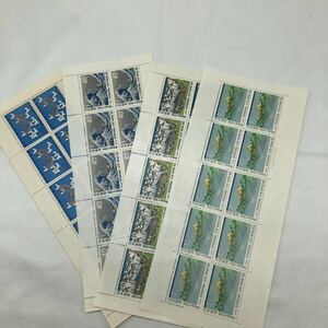 40円　シート　切手　10枚構成　（額面40円10枚構成）4枚　中古　YS 6E04 