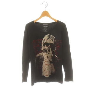 ヒステリックグラマー HYSTERIC GLAMOUR KURT COBAIN 長袖カットソー Tシャツ F 黒 ブラック /HK ■OS レディース