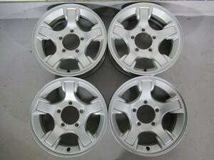 激安即決 SUZUKI ジムニー JB23 純正 16×5.5J 139.7-5H+22 108Φ 中古アルミホイール 4本 JA12W JA22W JB23W JB64W Y00082