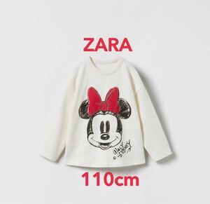 ZARA Disney ロングTシャツ トレーナー 4-5years 110cm 長袖 ザラ ディズニー ミニーちゃん ロンT