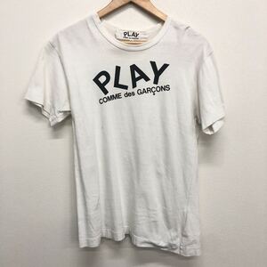 【PLAY COMME des GARCONS】プレイコムデギャルソン★半袖Tシャツ コットン ホワイト ロゴプリント AZ-T040 AD2006 サイズM 12