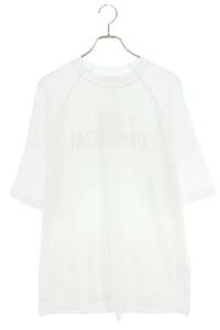 ジャックムス Tシャツ 24SS サイズ:XL ロゴプリントクルーネックTシャツ 新古品 SB01