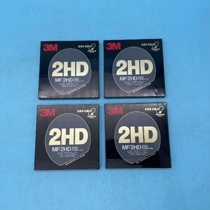 【13701P110】FD フロッピーディスク 2HD MF/2HD 3M スリーエム 4枚 まとめて 2HD256 未開封 未使用 レトロ データ 記録媒体 パソコン PC