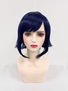 コスプレウィッグ ウィッグ 仮装 アニメ 人気 耐熱★Wigs2you C-008 ネービー 濃紺 ブルー ショートタイル 白髪 隠す カツラ レーディス