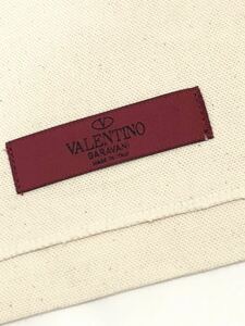 バレンチノ・ガラヴァーニ「VALENTINO GARAVANI」財布用保存袋 (2002) 正規品 付属品 折財布・小物用 布製 きなり色17×12cm