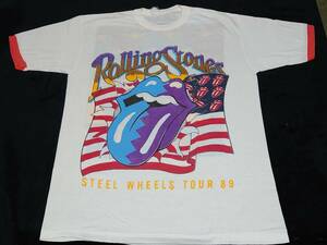 ■80s Rolling Stones ヴィンテージ リンガー Tシャツ ローリングストーンズ■90s 1円