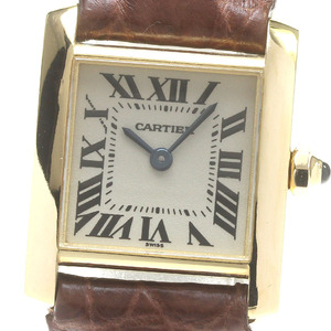 カルティエ CARTIER W5000256 タンクフランセーズSM K18YG クォーツ レディース 良品 _844753