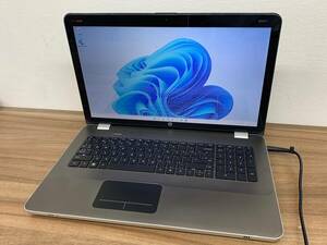 【7969】通電確認済！HP ENVY エンヴィー 17インチ Windows 11 Home i7-2630QM RAM 8GB ノートパソコン 家電 