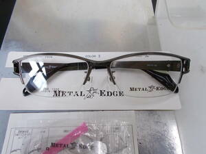 Metal Edge メタルエッジ 超かっこいい 眼鏡フレーム ME-1032-3 ハーフリム トライバルデザイン お洒落 ！