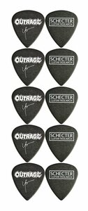 ★SCHECTER SPA-OR/AY/10枚セット OUTRAGE 阿部洋介 シグネチャー ギター ピック★新品送料込/メール便