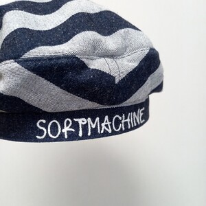 18AW SOFT MACHINE DOOM BERET Mサイズ ヘリンボーン デニム ベレー帽 帽子 ハット キャップ キャスケット ソフトマシーン ジーンズ